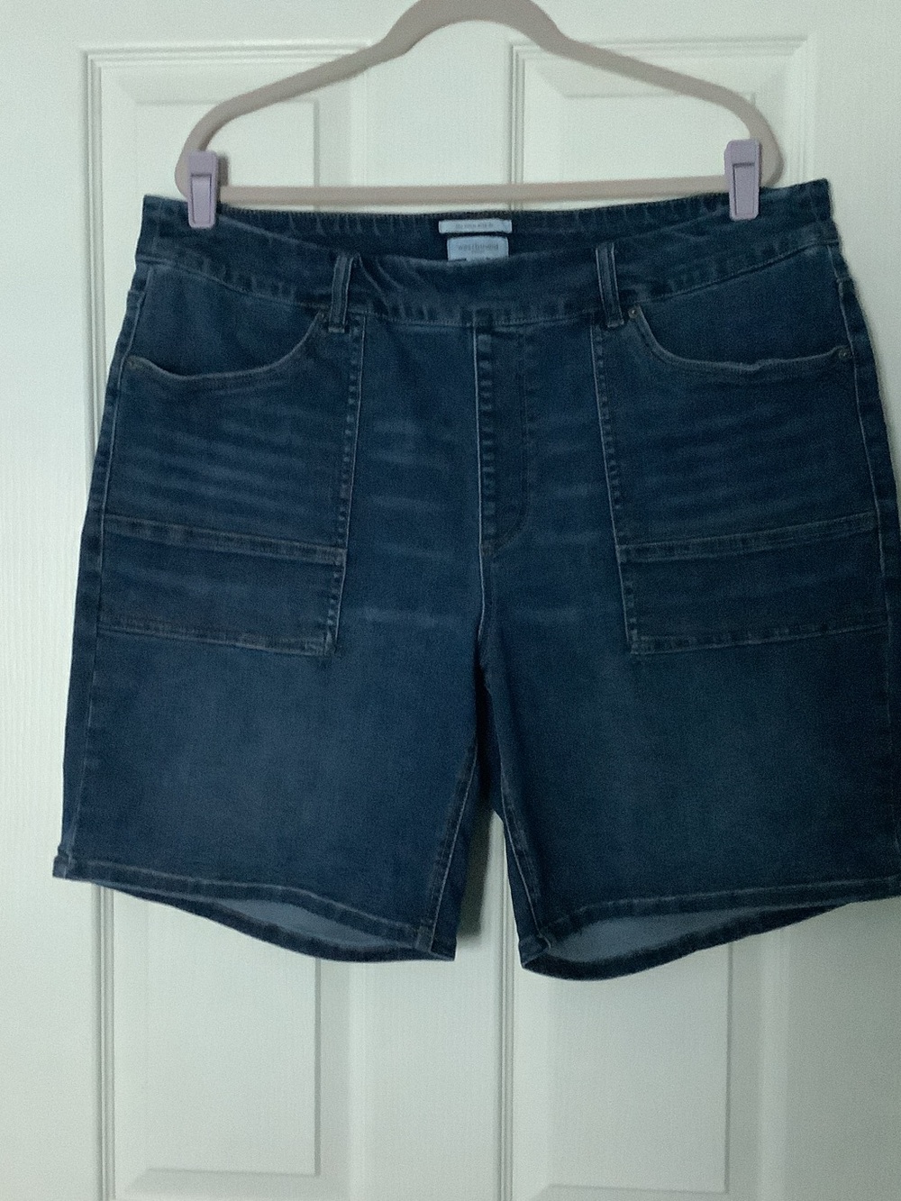 Dark Wash Denim Utility Shorts brand Westbound size 20w
